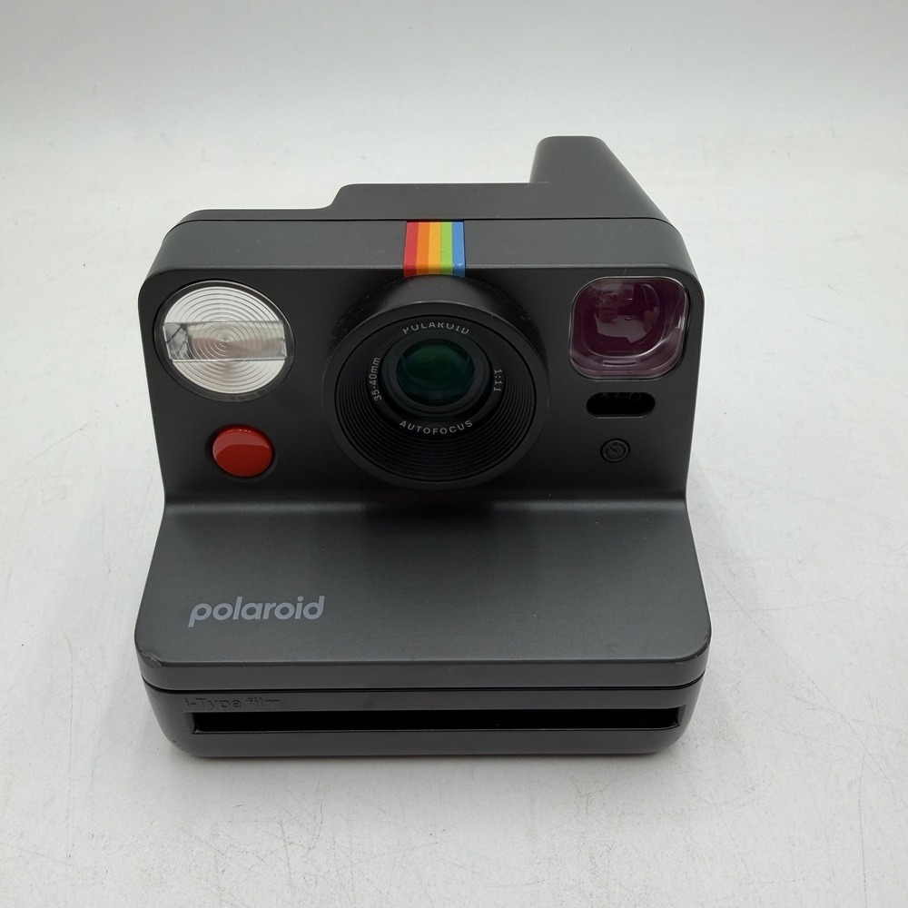 Polaroid Black Instant Camera with Rainbow Accent